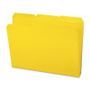 Waterproof Poly File Folders, 1/3 Cut Top Tab, Letter, Yellow, 24/Box