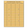 Light Brown Kraft String & Button Interoffice Envelope, 10 x 13, 100/Box