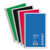 3-Sub. Wirebound Notebook, 6 x 9-1/2, College Ruled, 150 Sheets, Assorted Cover