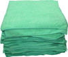 Plush Microfiber Polishing Cloth - 16" x 16" - Green - 100/bag