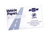 Imprintable Cardstock 9 7/8" x 6" Vehicle Document Folder