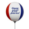 Happy 250th America Reusable 3 Balloon Cluster Kit w/ Water Base