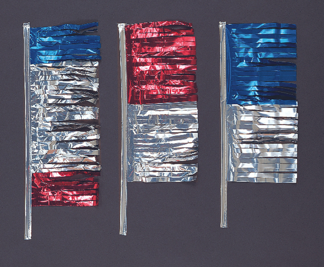 Metallic Antenna Fringe Flags