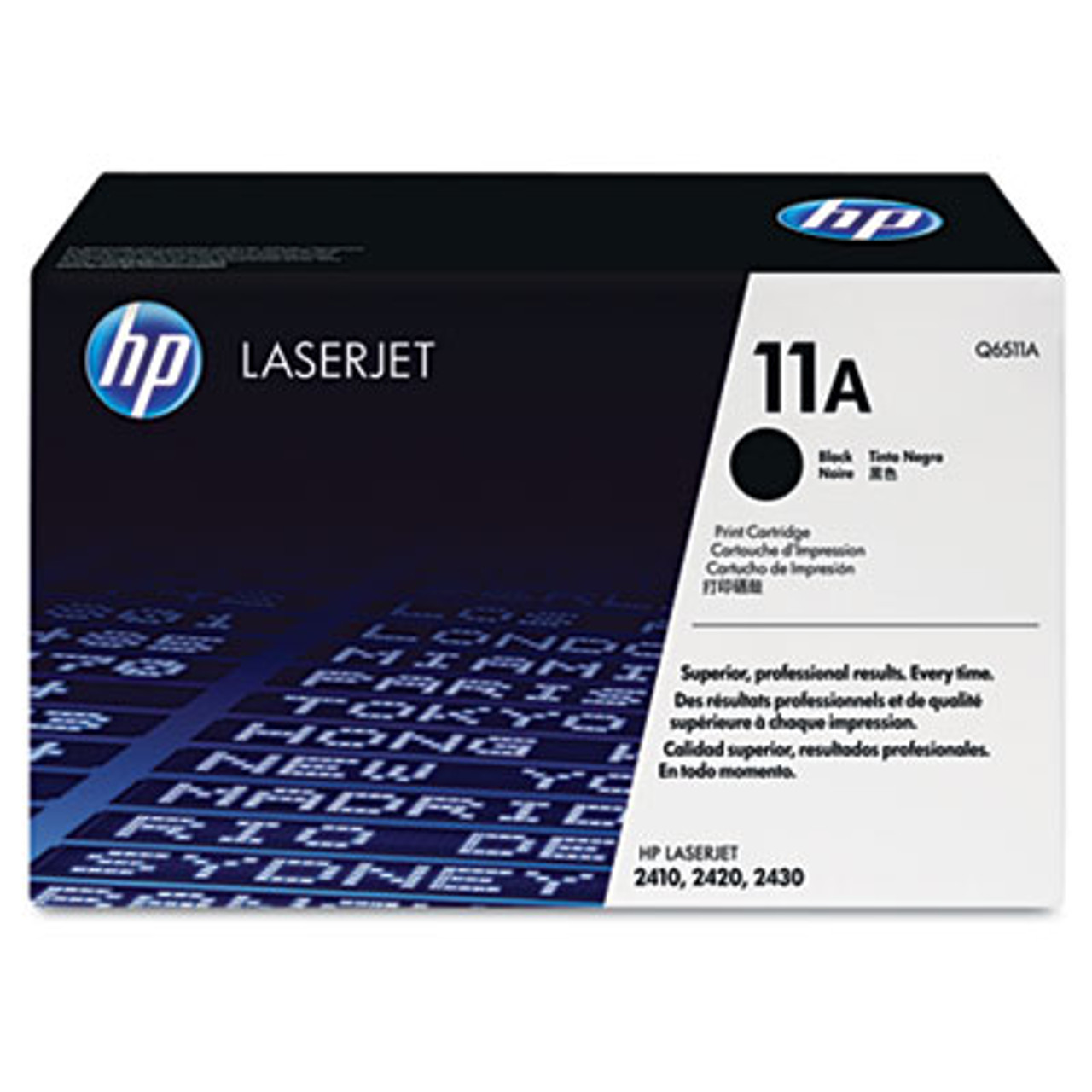 HP 11A, (Q6511A) Black Original LaserJet Toner Cartridge