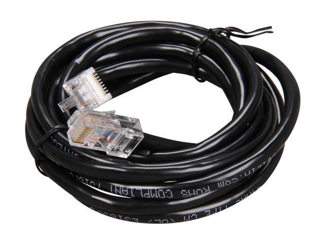 Cable, Cat5E, T Patch, 7', Black
