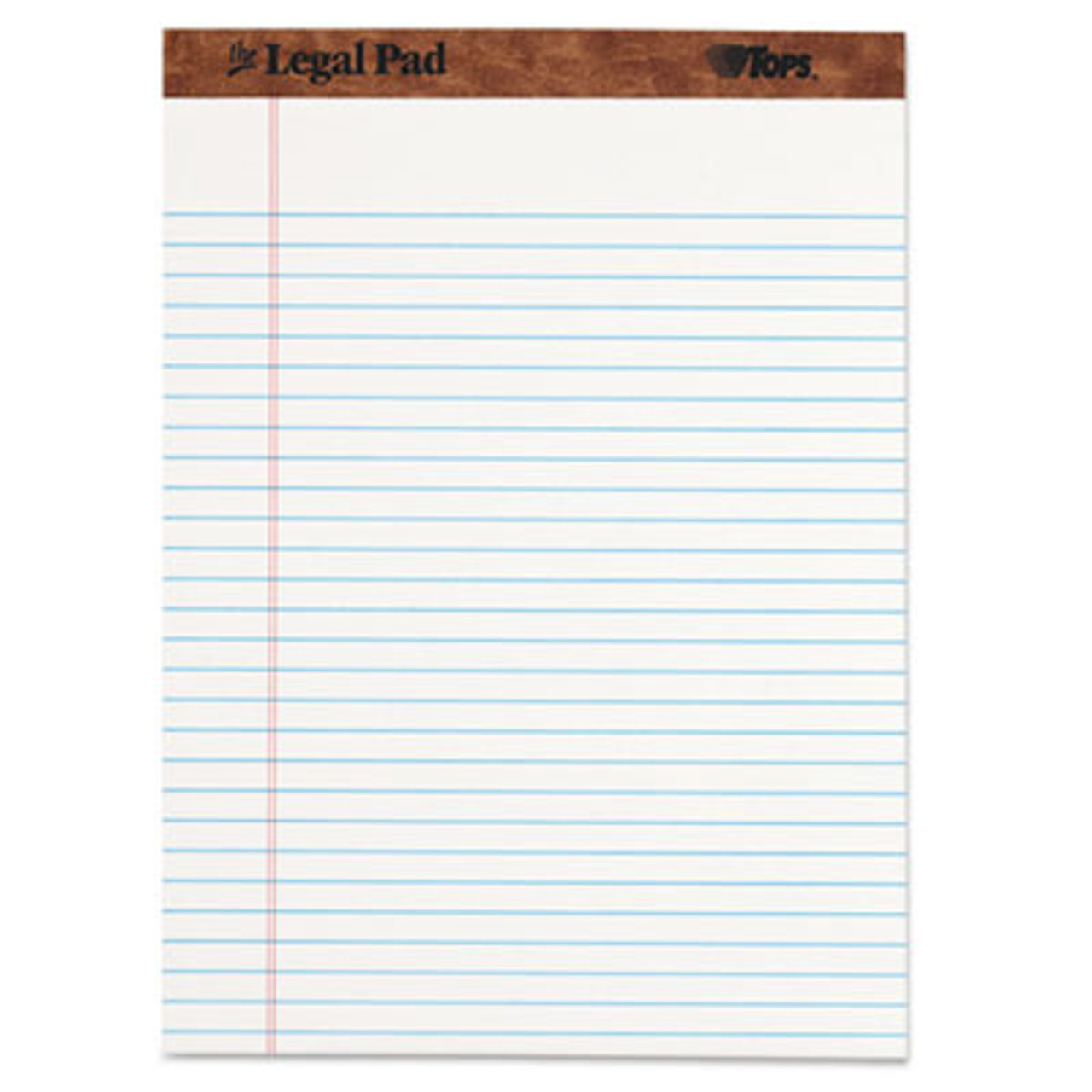The Legal Pad Ruled Perforated Pads, 8 1/2 x 11 3/4, White, 50 Sheets, Dozen