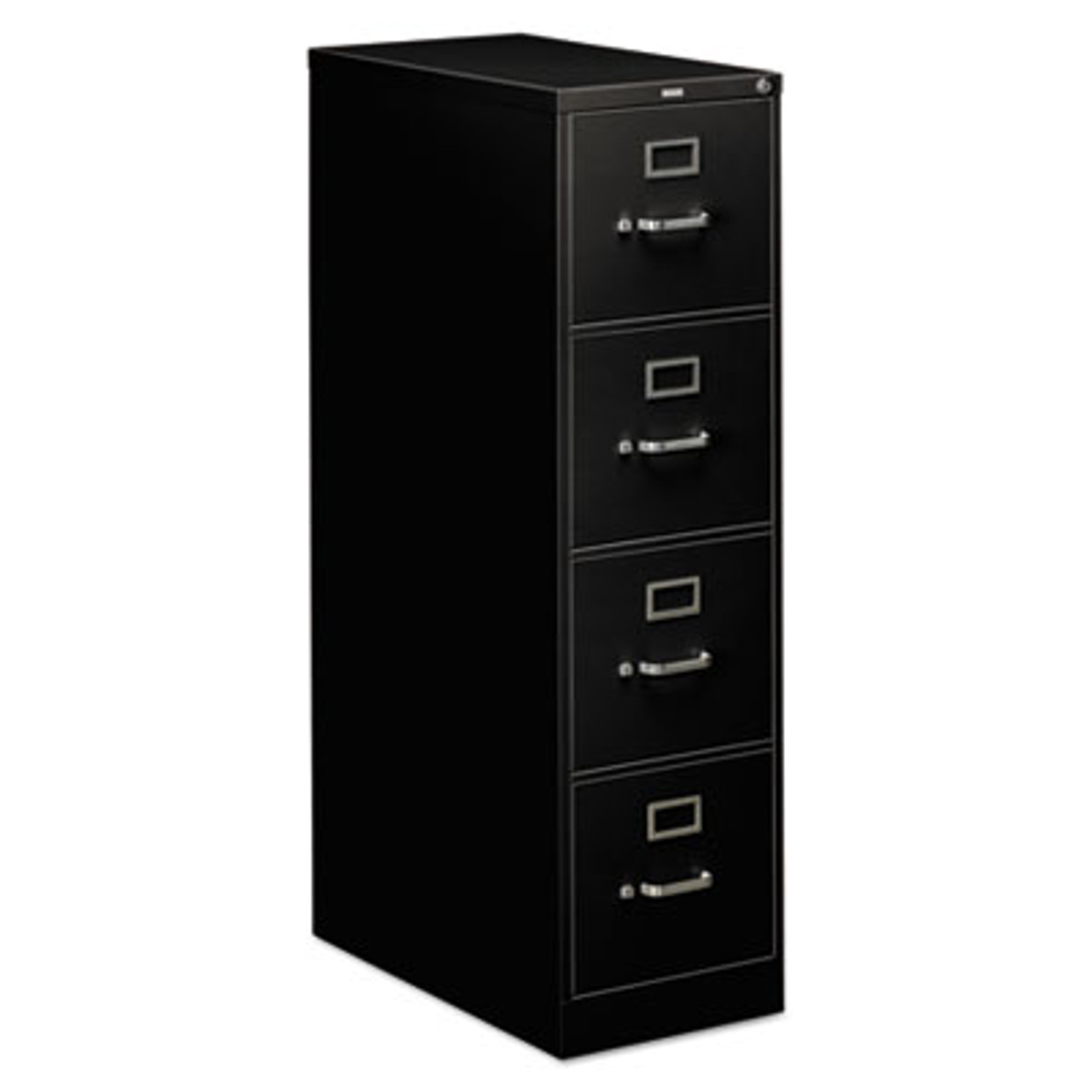 310 Series Four-Drawer, Full-Suspension File, Letter, 26-1/2d, Black