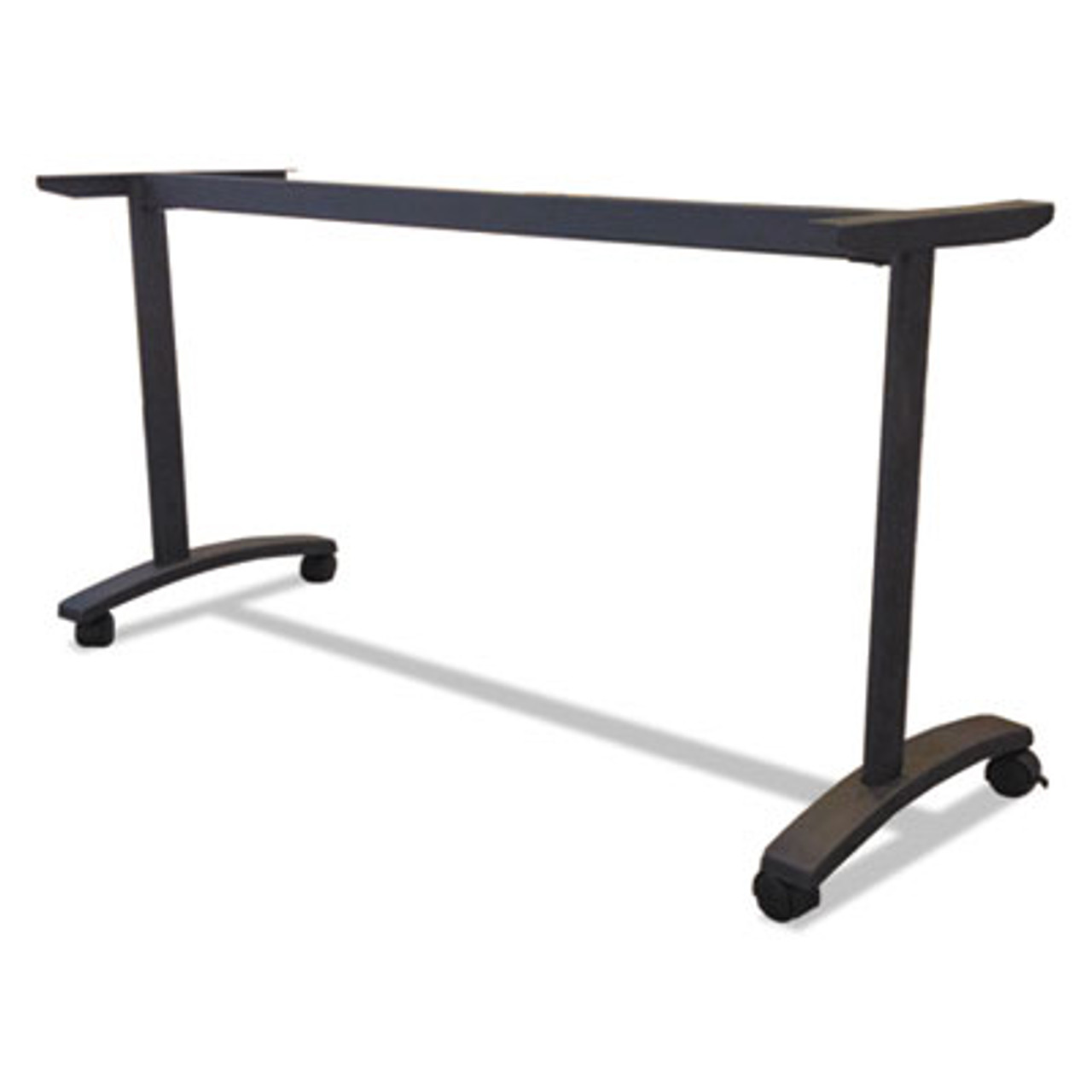 Valencia Series Training Table T-Leg Base, 58w x 19-3/4d, Black