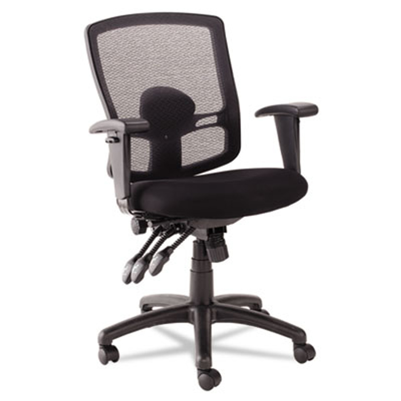 Etros Series Petite Mid-Back Multifunction Mesh Chair, Black