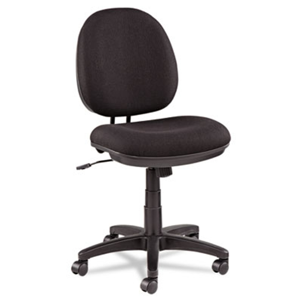 Interval Swivel/Tilt Task Chair, 100% Acrylic with Tone-On-Tone Pattern, Black