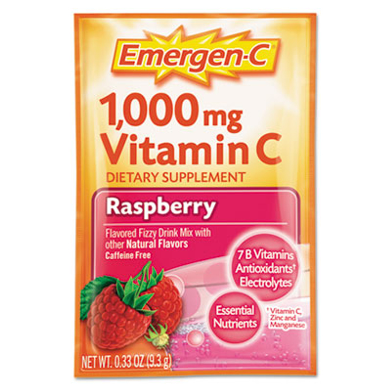 Immune Defense Drink Mix, Raspberry, .3oz Packet, 50/Pack