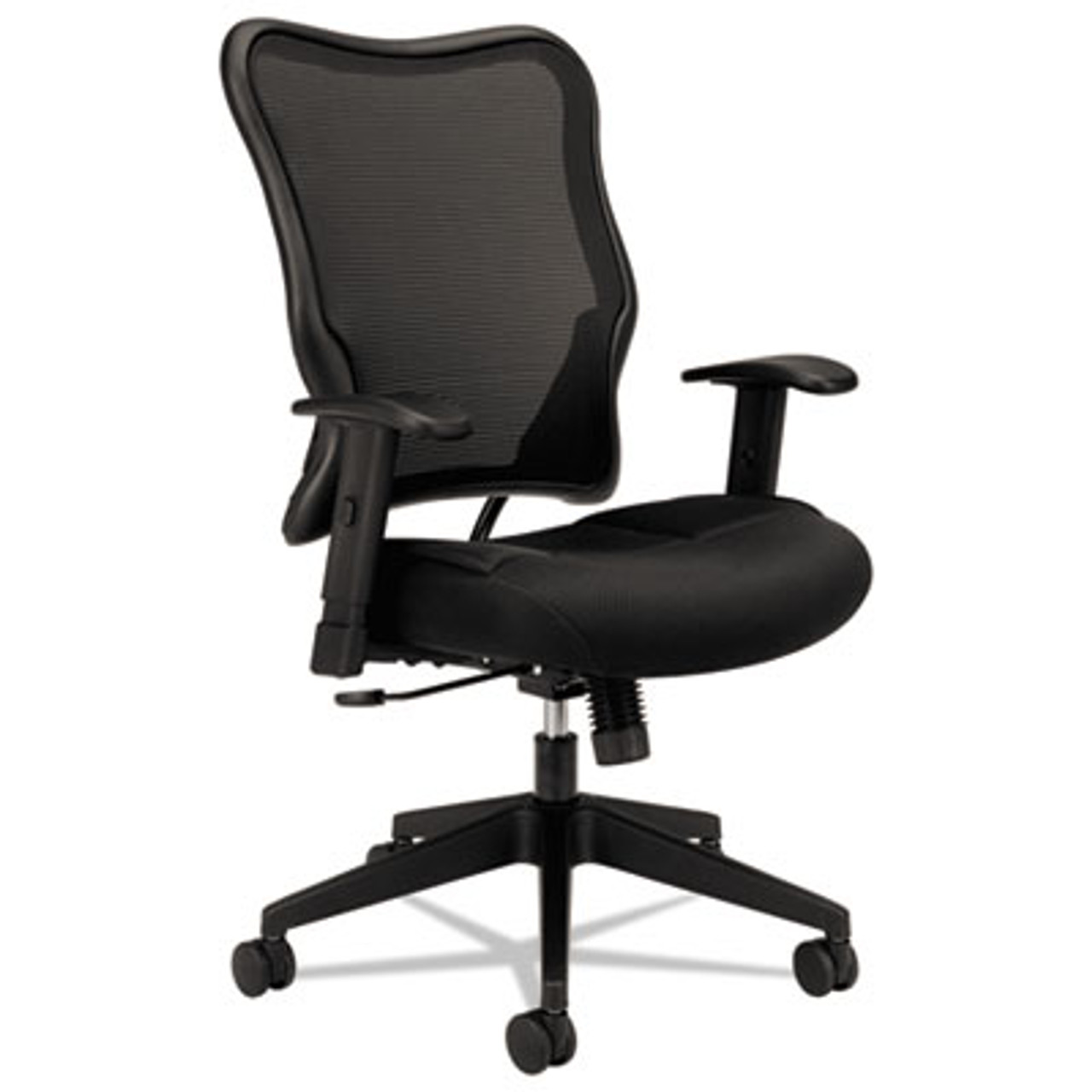 VL702 Series High-Back Swivel/Tilt Work Chair, Black Mesh