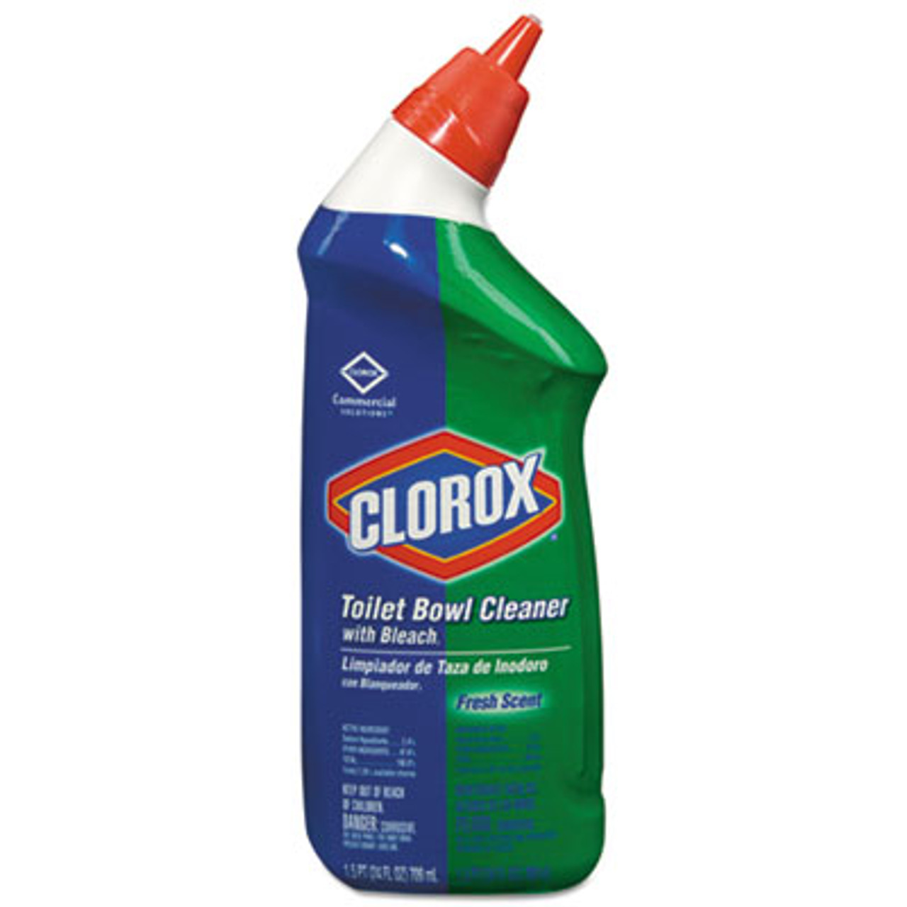 Toilet Bowl Cleaner with Bleach, Fresh, 24oz Bottle