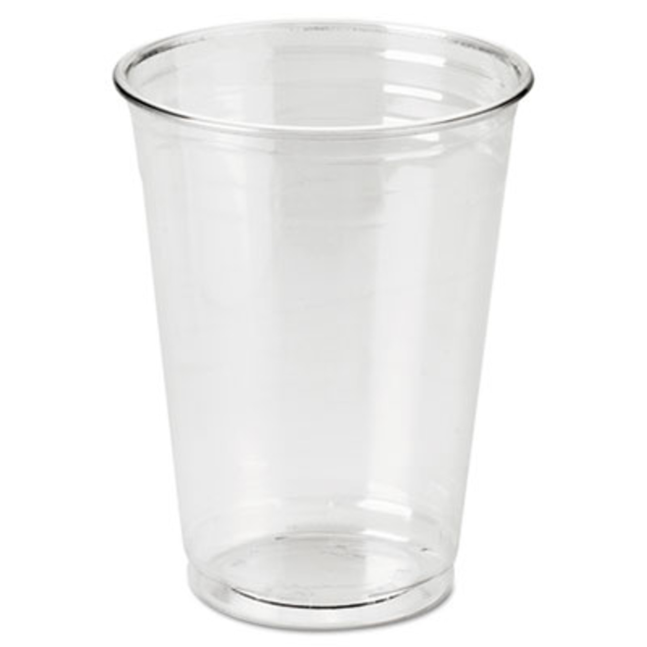 Clear Plastic PETE Cups, Cold, 10oz, WiseSize, 25/Pack, 20 Packs/Carton