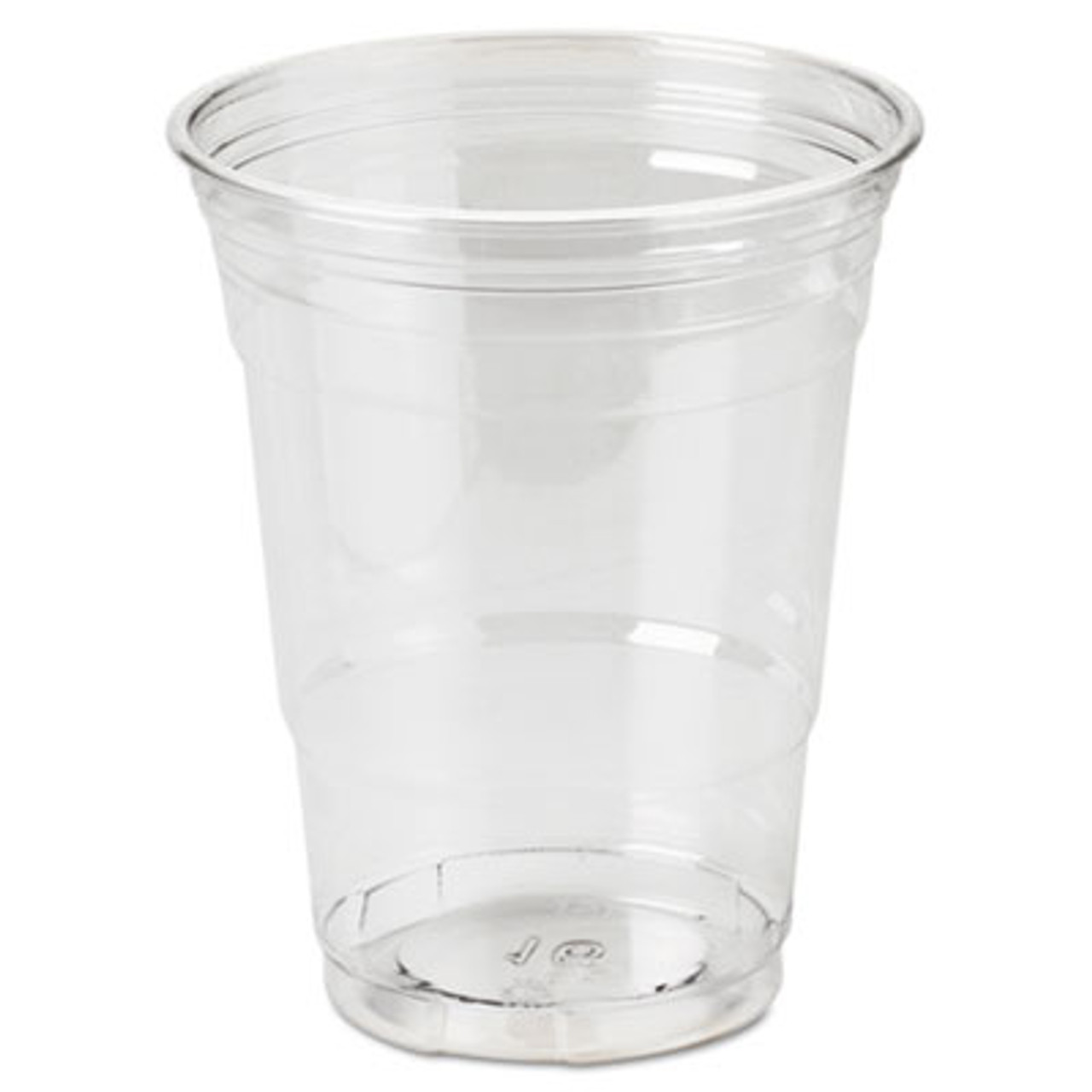 Clear Plastic PETE Cups, Cold, 16oz, WiseSize, 25/Pack, 20 Packs/Carton