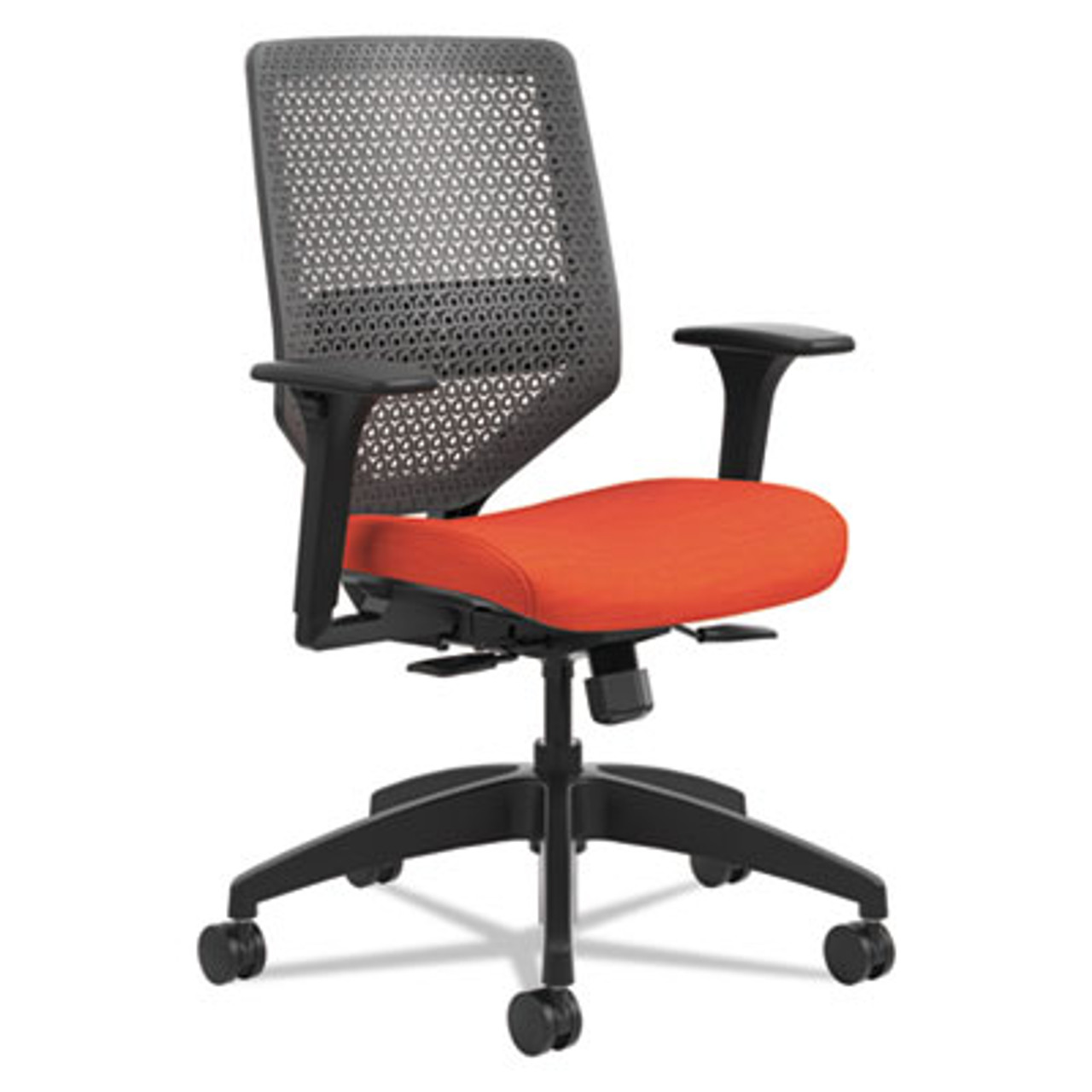 Solve Series ReActiv Back Task Chair, Bittersweet/Charcoal