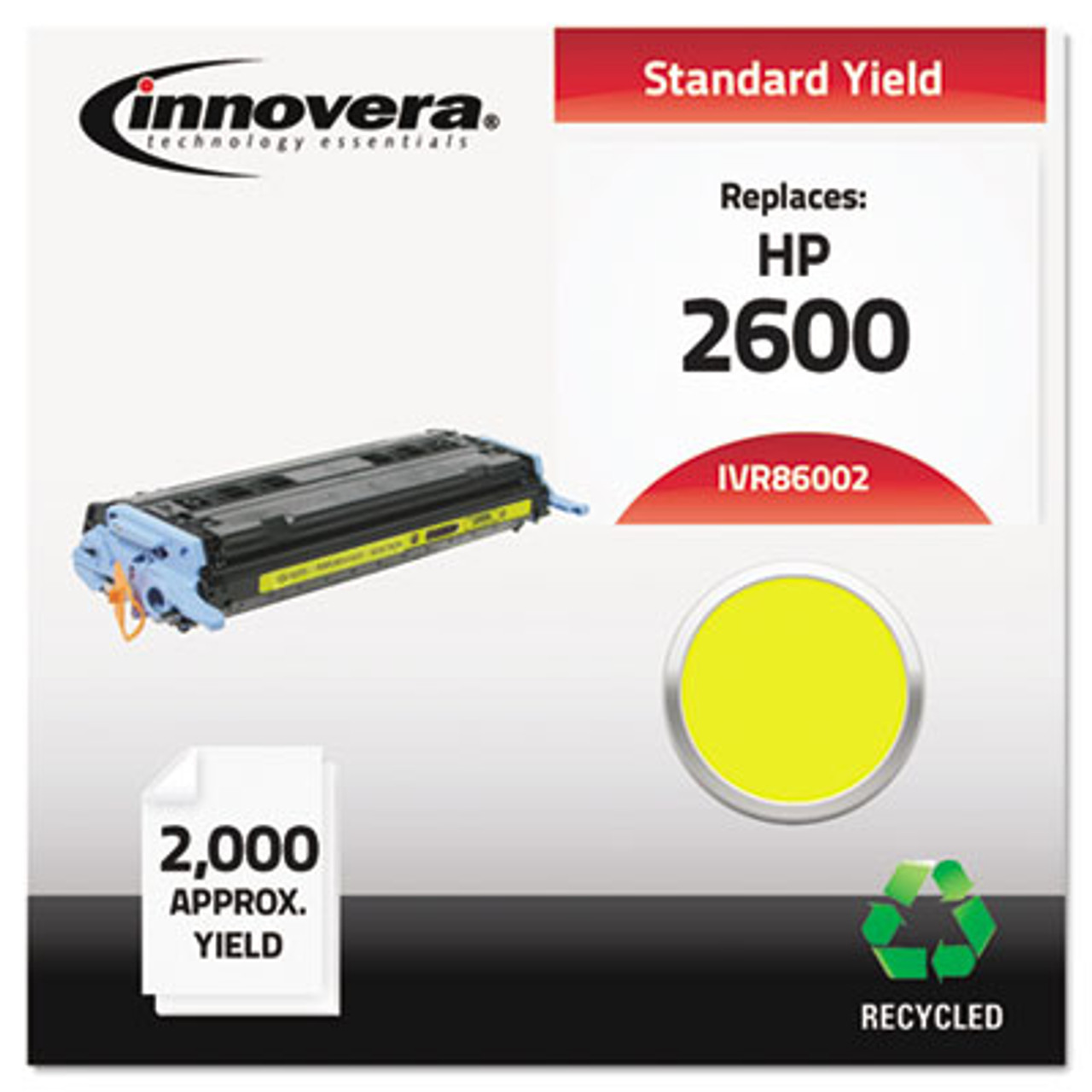 Remanufactured Q6002A (124A) Laser Toner, 2000 Yield, Yellow