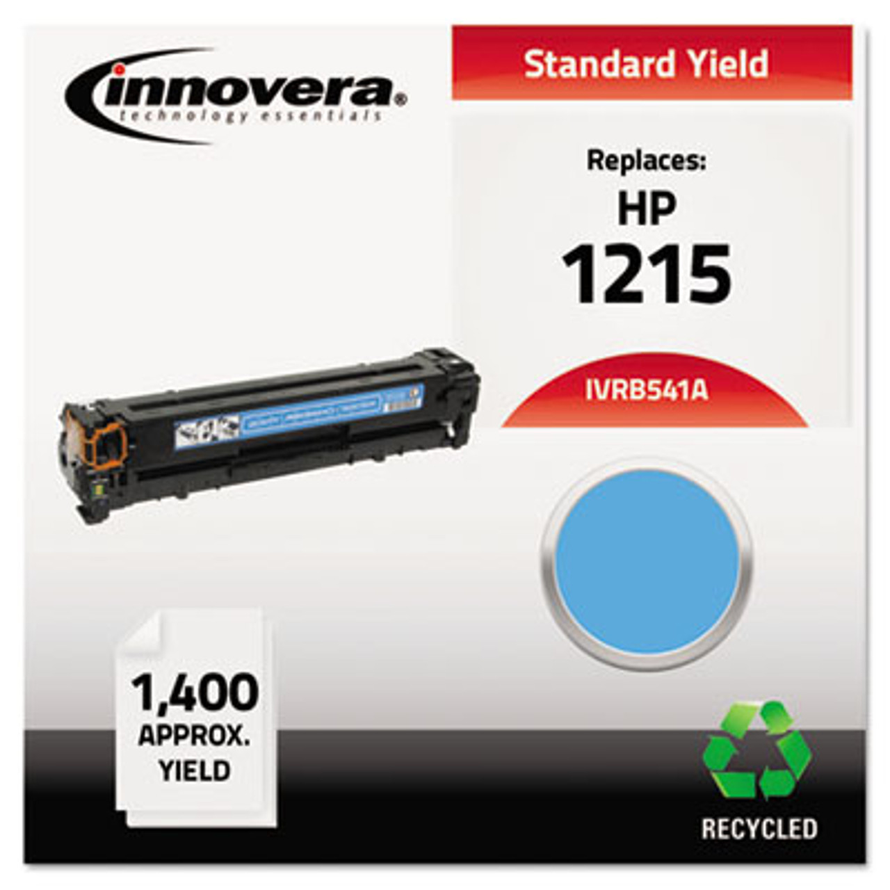 Remanufactured CB541A (125A) Laser Toner, 1400 Yield, Cyan