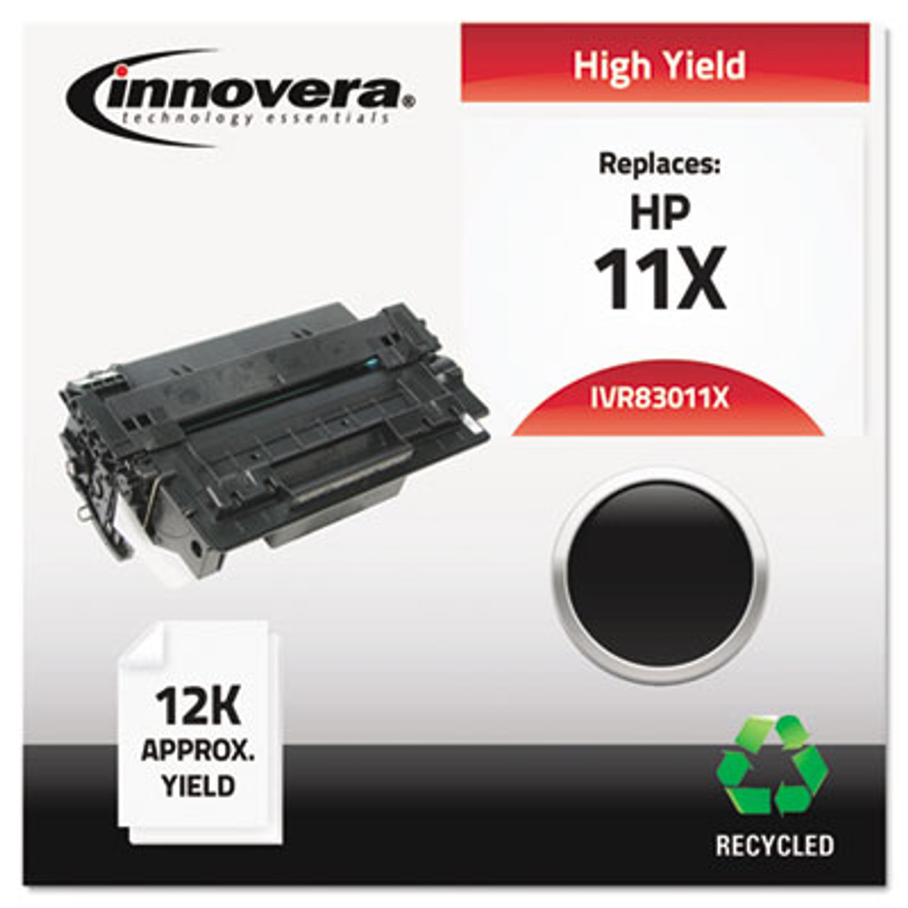 Remanufactured Q6511X (11X) High Yield Laser Toner, 12000 Yield, Black