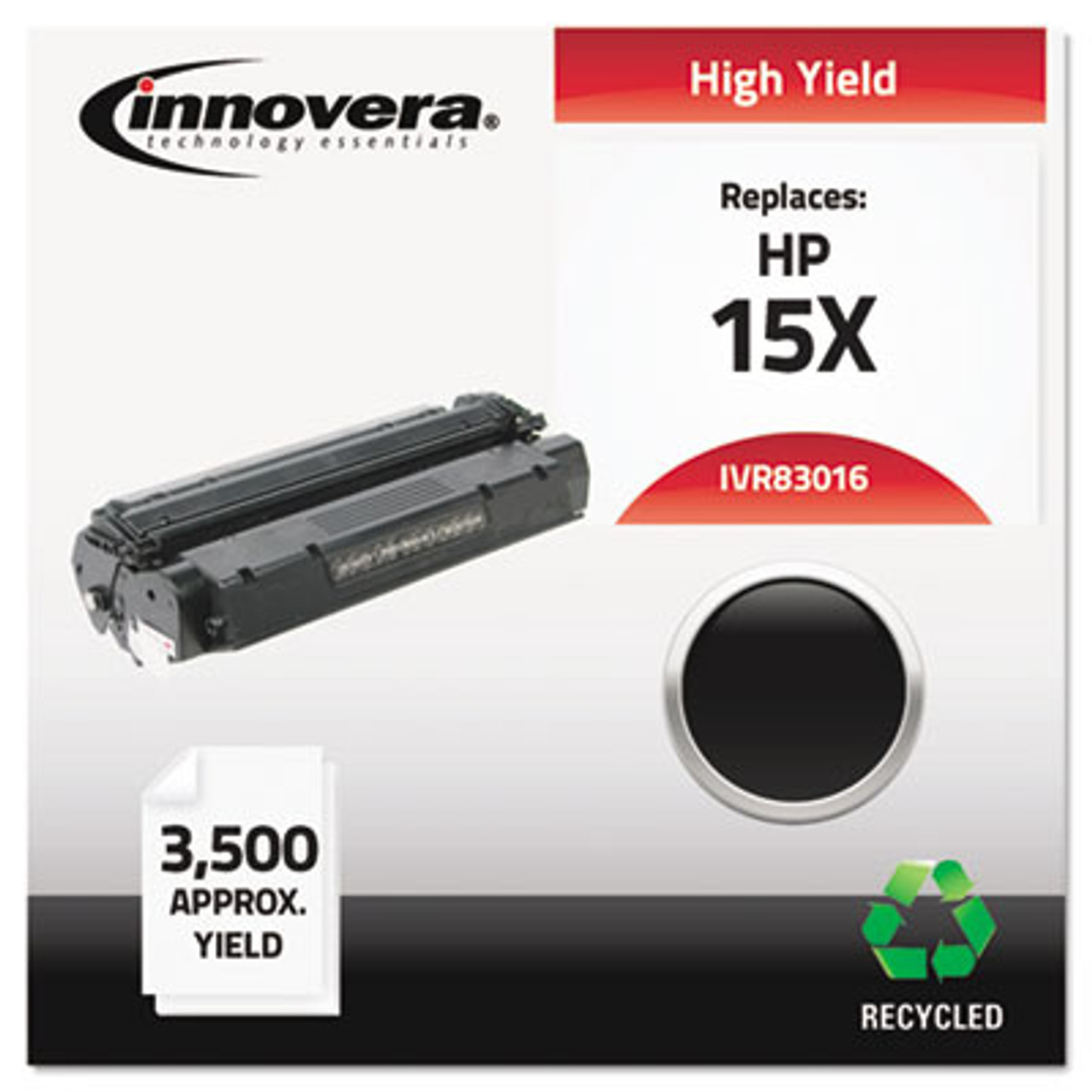 Remanufactured C7115X (15X) Laser Toner, 3500 Yield, Black