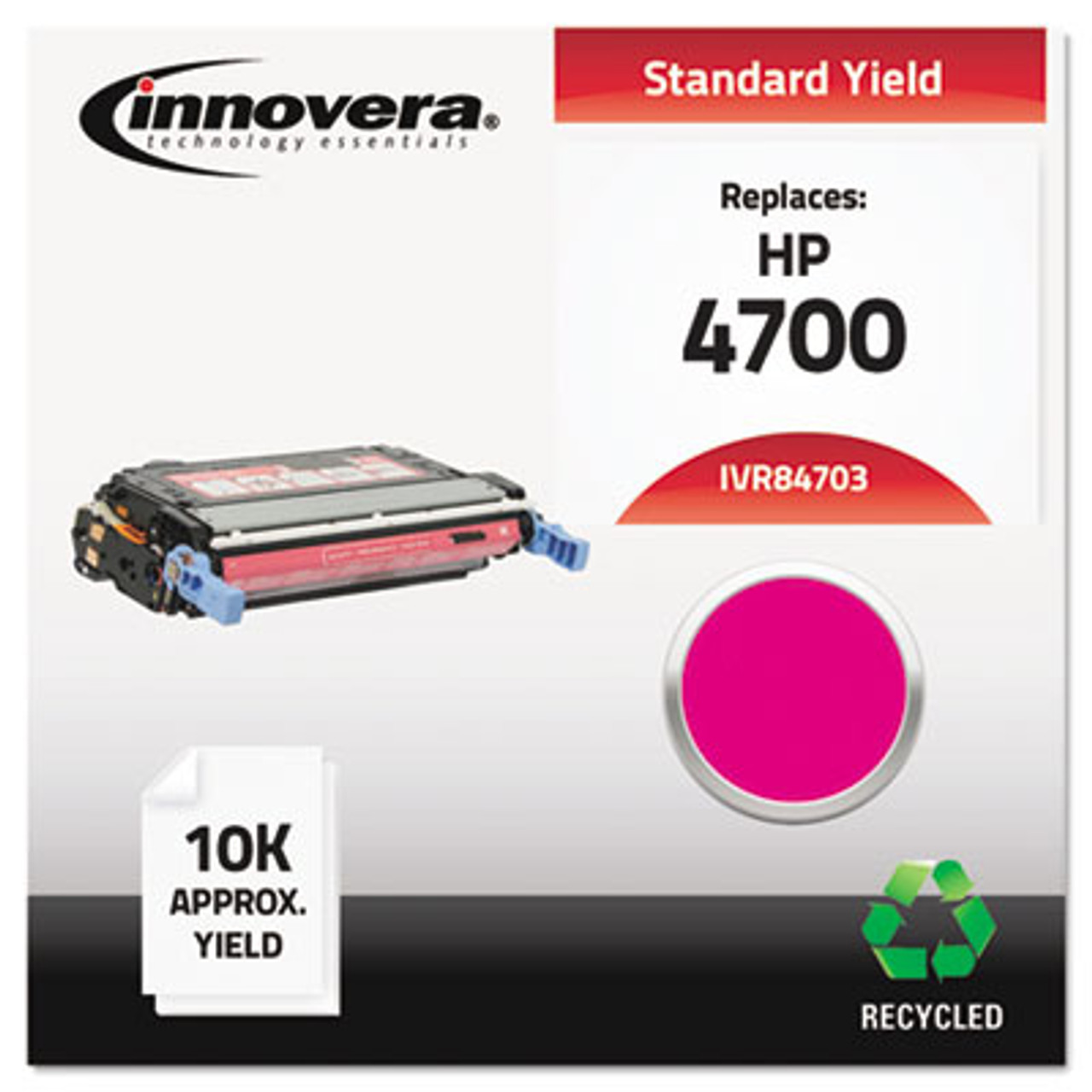 Remanufactured Q5953A (643A) Laser Toner, 10000 Yield, Magenta