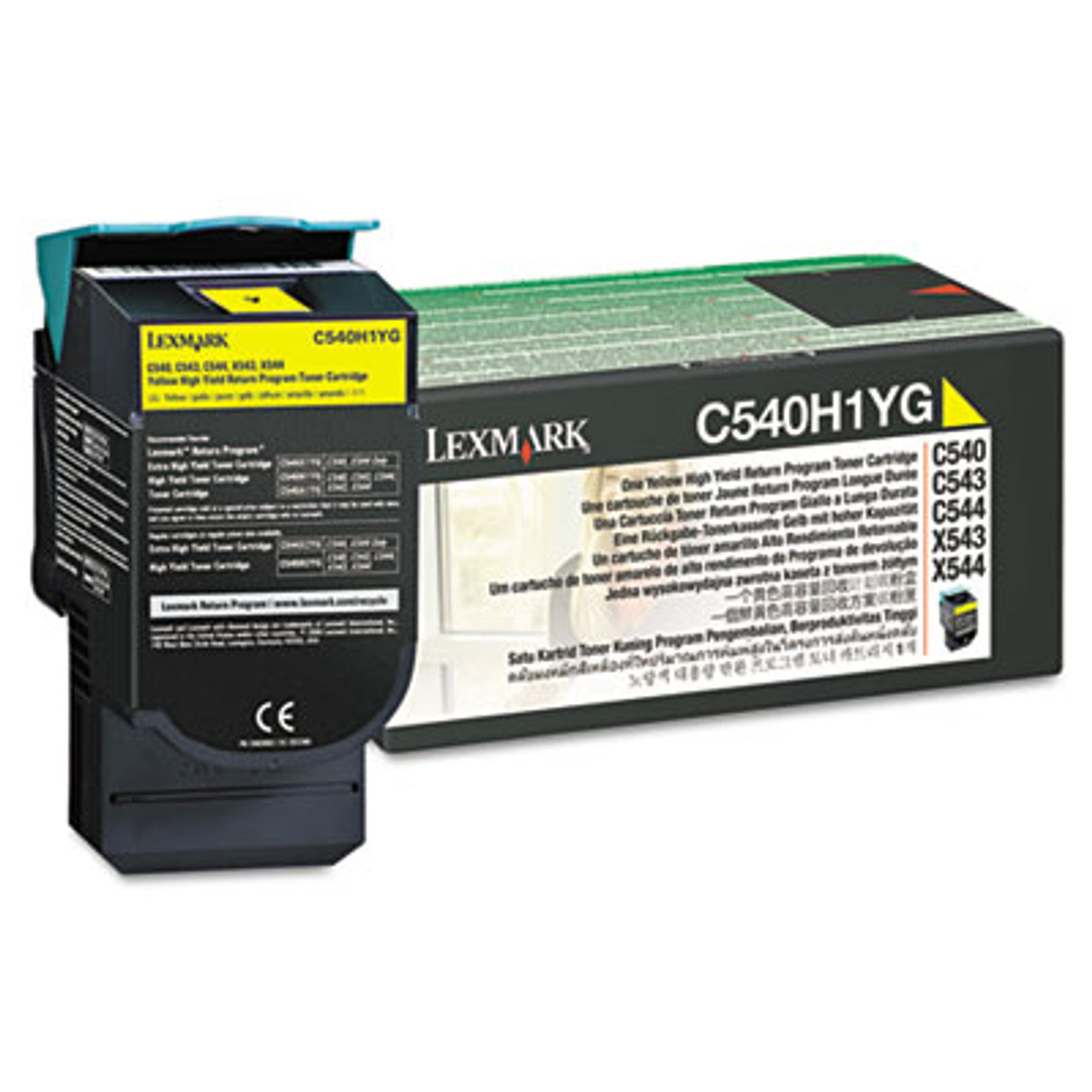 C540H1YG High-Yield Toner, 2000 Page-Yield, Yellow