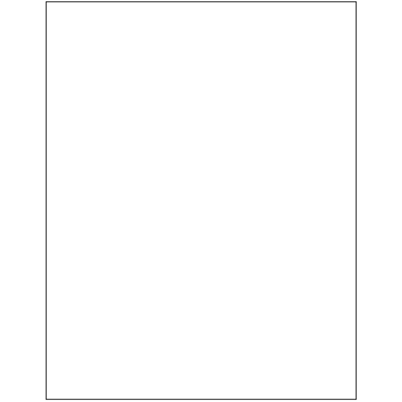 Plain White 50# Paper Floor Mats, 17" x 22",  1000 Per Box