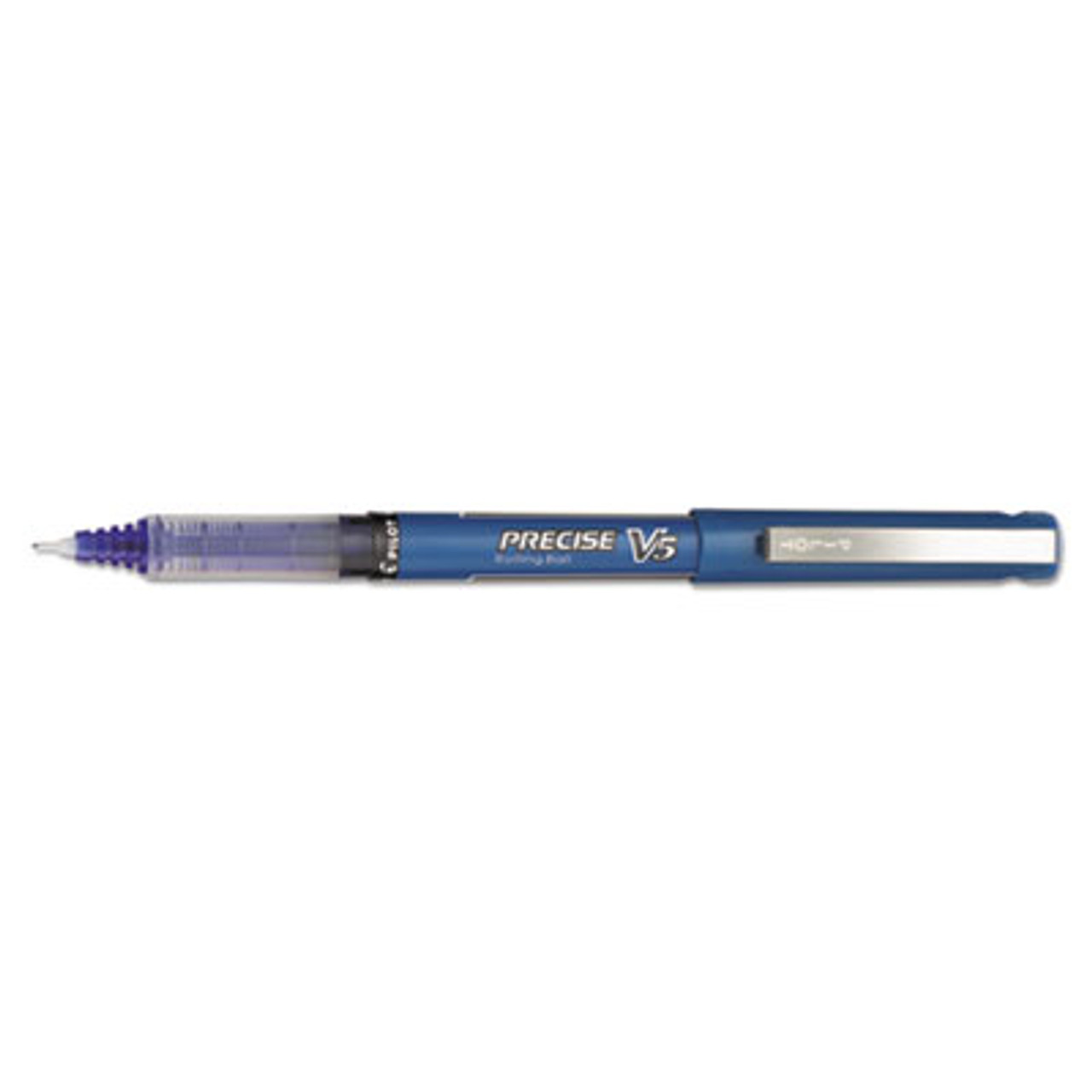 Precise V5 Roller Ball Stick Pen, Precision Point, Blue Ink, .5mm, Dozen