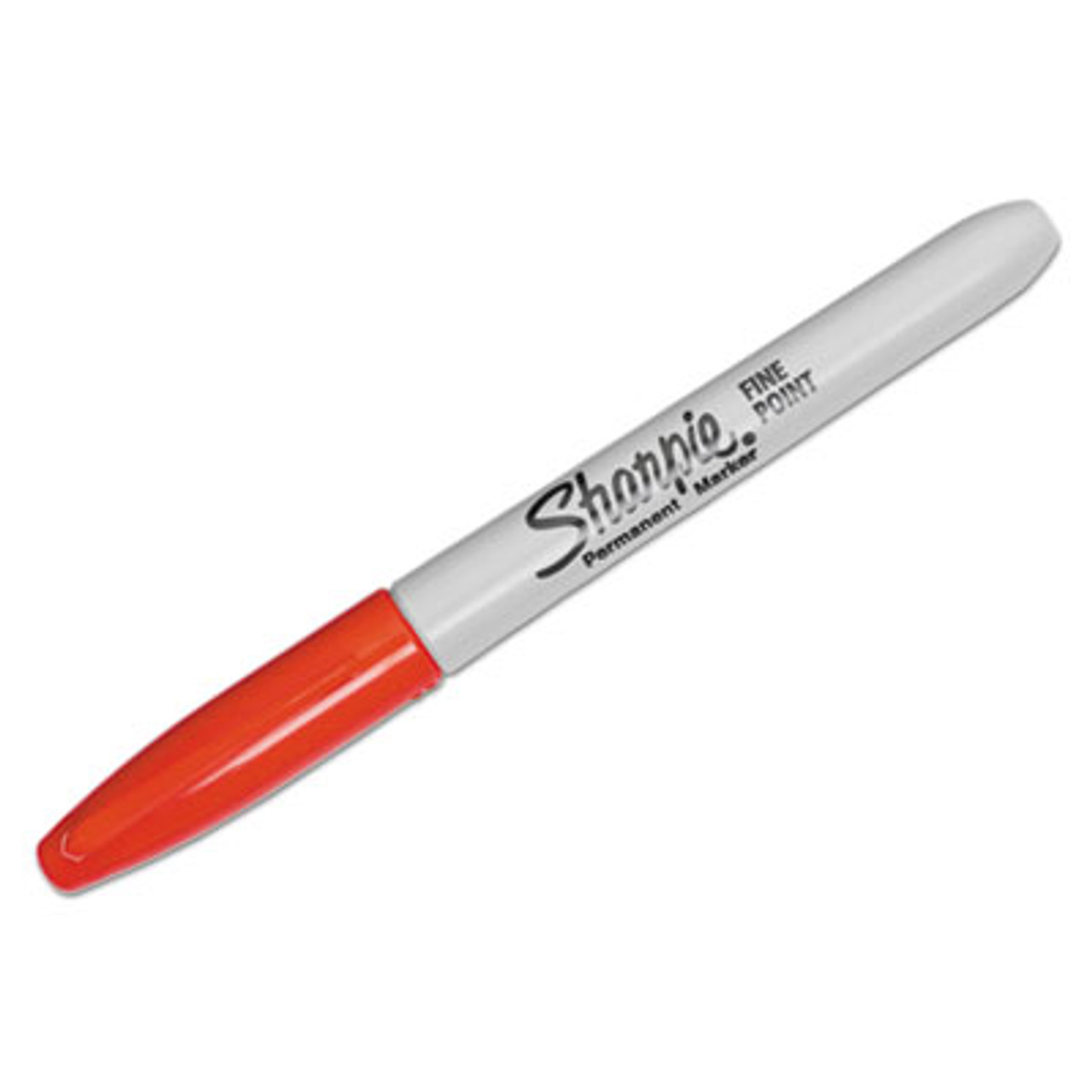 Fine Point Permanent Marker, Red, Dozen