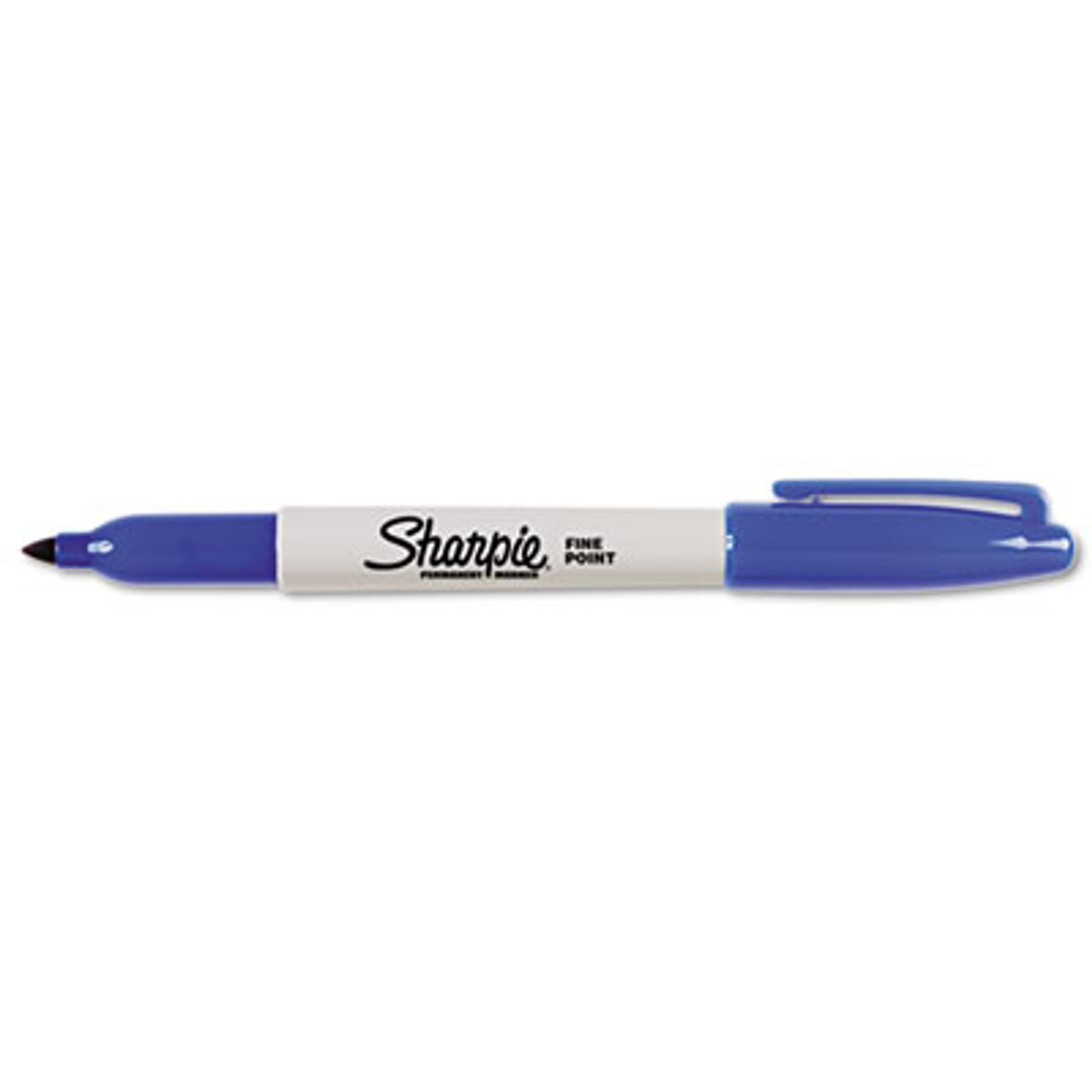 Fine Point Permanent Marker, Blue, Dozen