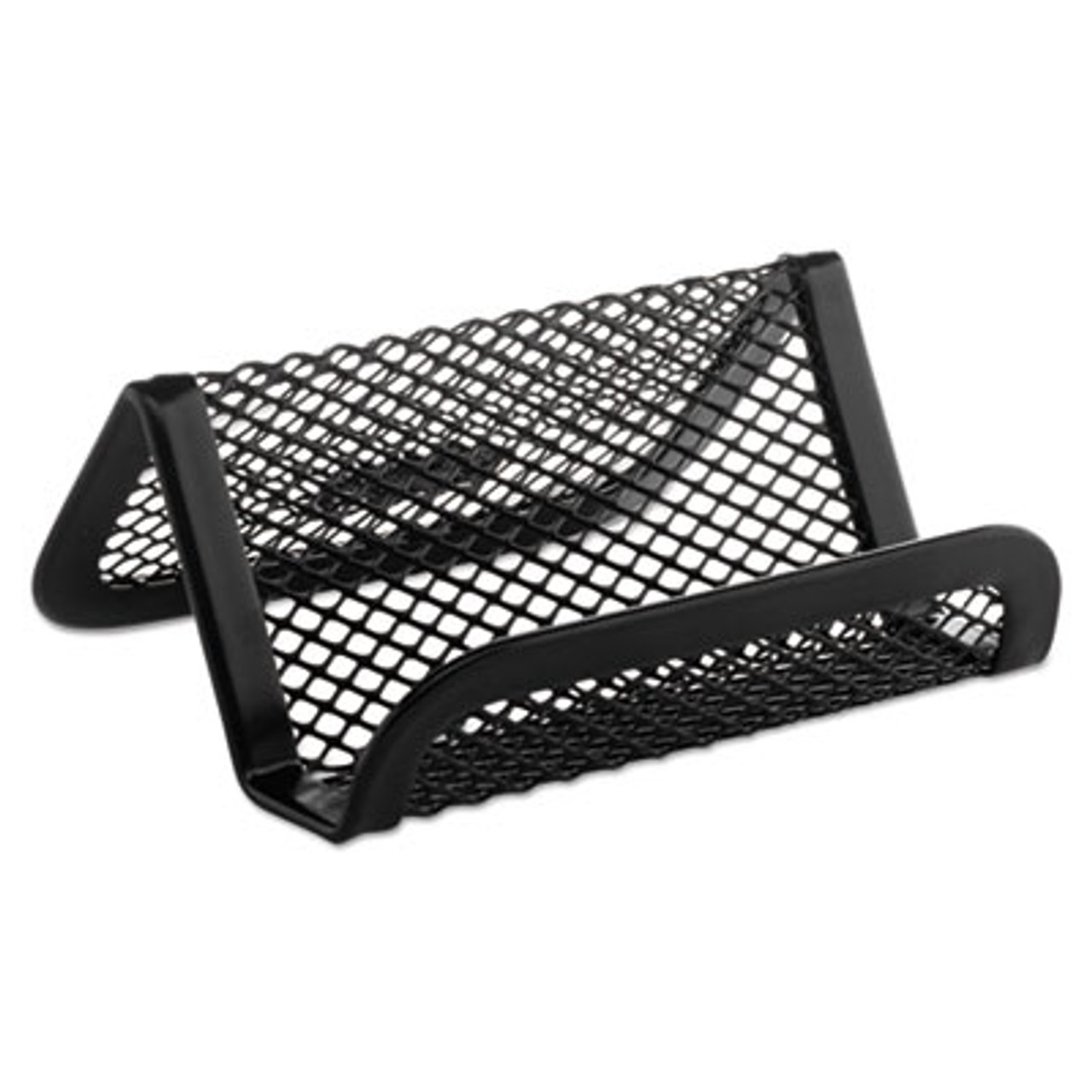 Mesh Business Card Holder, Capacity 50 2 1/4 x 4 Cards, Black