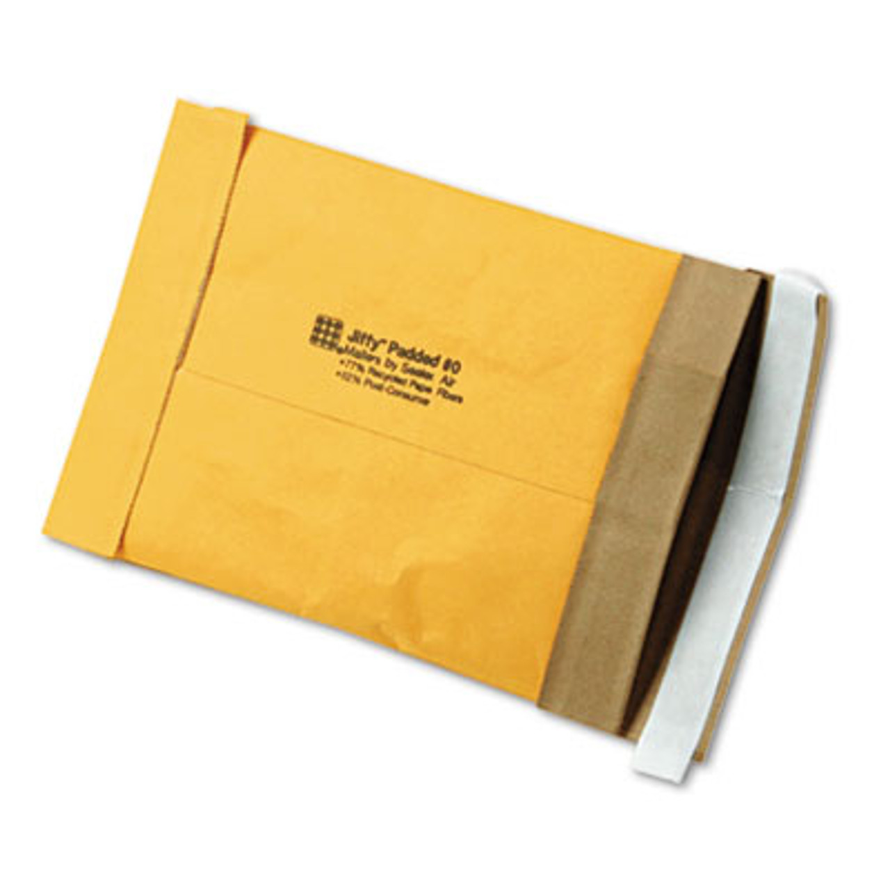 Jiffy Padded Self-Seal Mailer, Side Seam, #0, 6 x 10, Golden Brown, 250/Carton