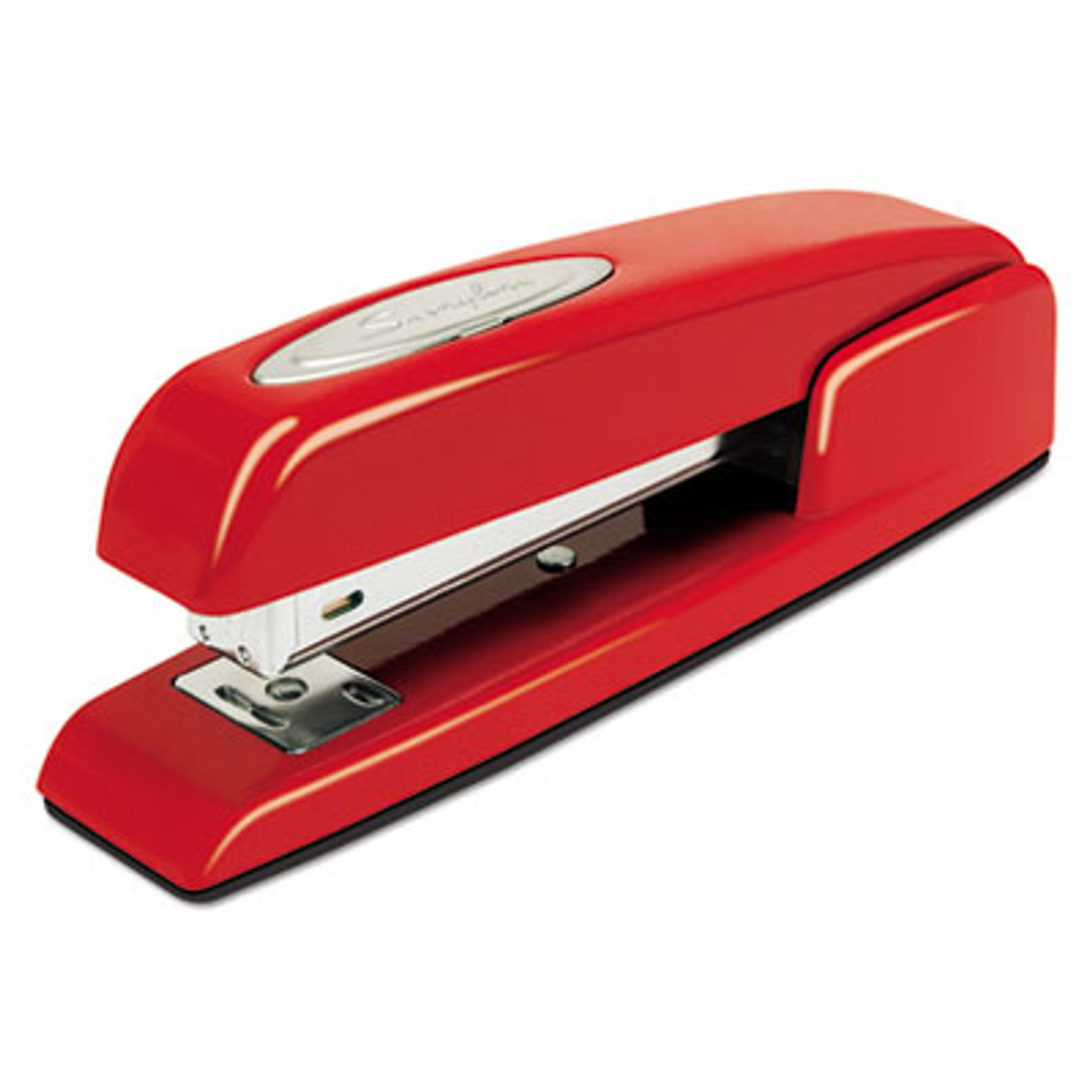 747 Business Full Strip Desk Stapler, 20-Sheet Capacity, Rio Red