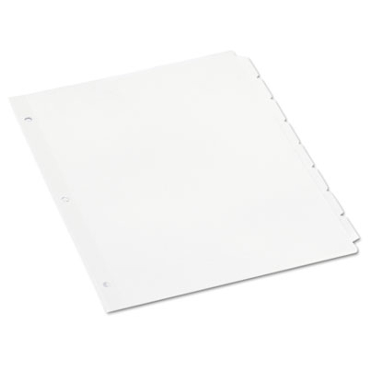 Economy Tab Dividers, 8-Tab, Letter, White, 24 Sets/Box