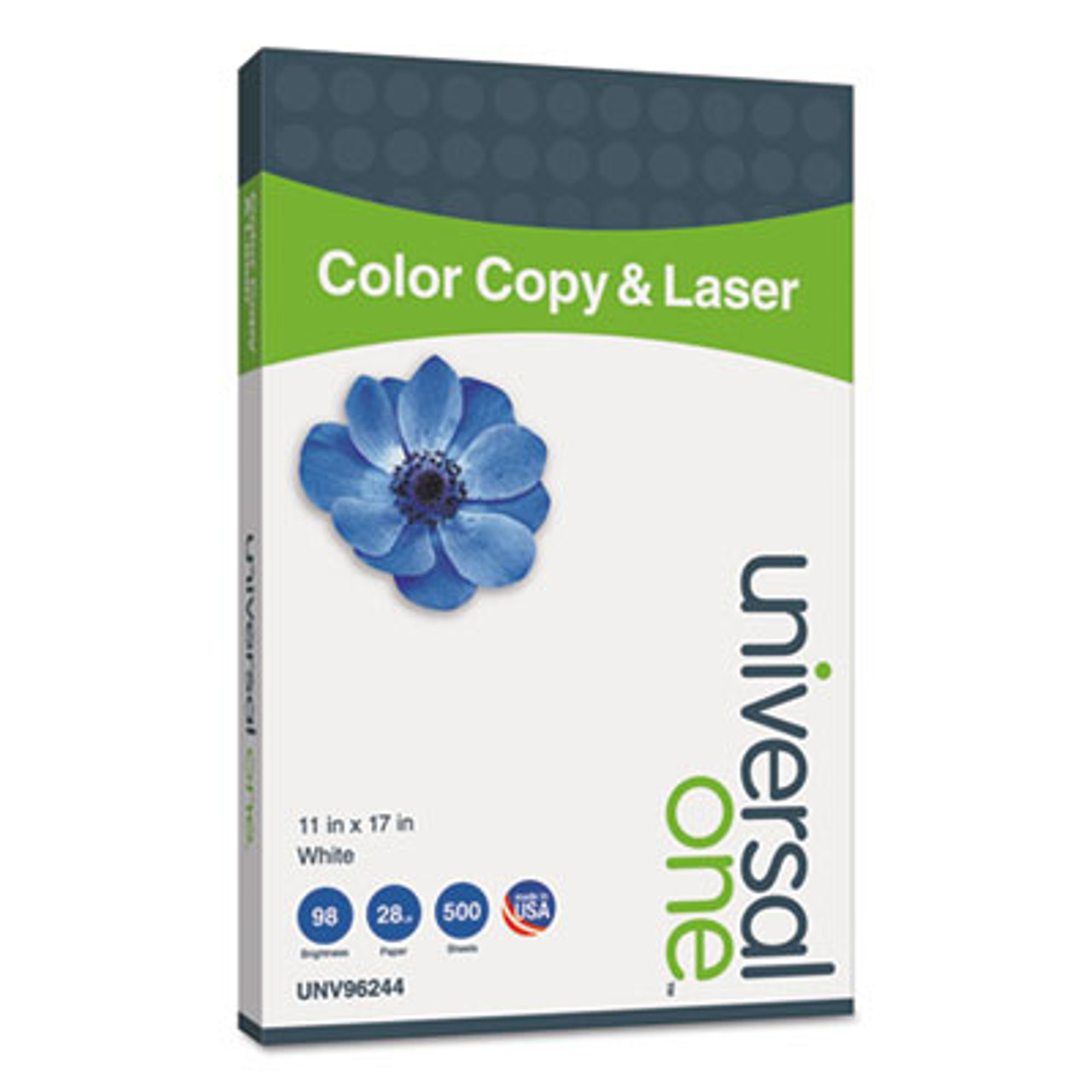 Copier/Laser Paper, 98 Brightness, 28lb, 11 x 17, White, 500 Sheets/Ream