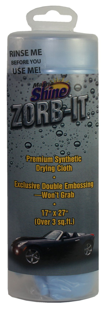 ZORB-IT Drying Cloth w/ Tube 17" x 27" - Green