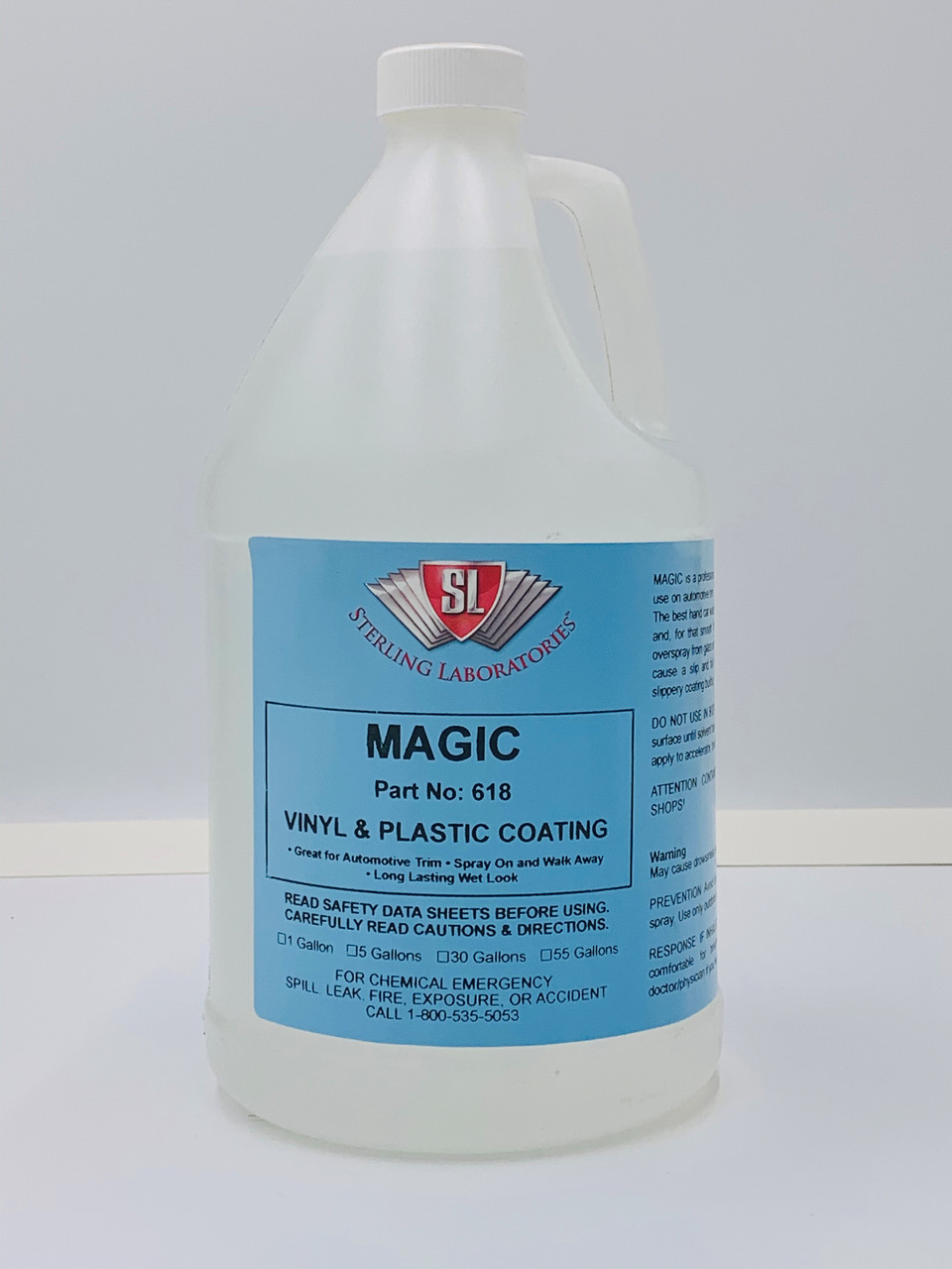 Magic Tire & Vinyl Dressing, Thick Silicone for the Wet Look Gallon