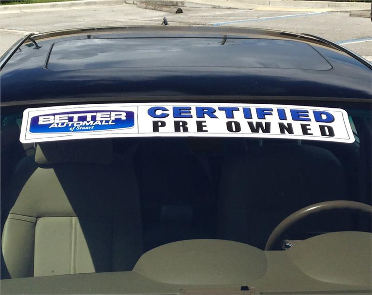 Windshield Pricing Number Stickers for Car Dealerships