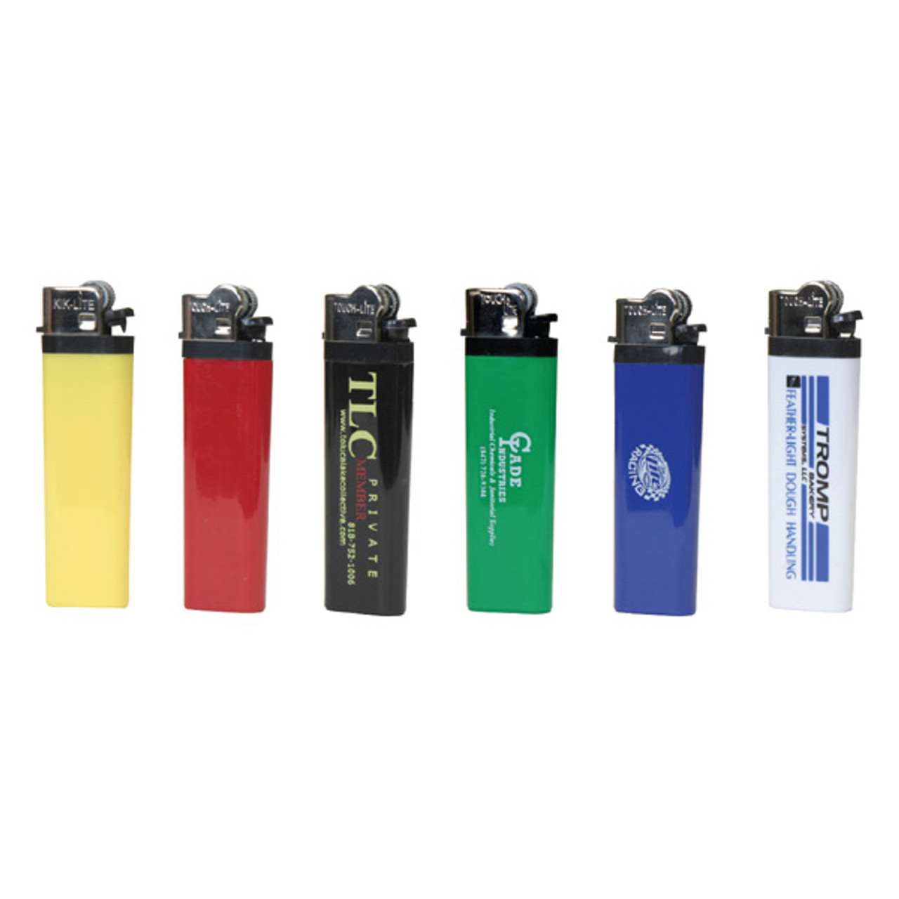 Solid Colored Standard Flint Cigarette Lighter