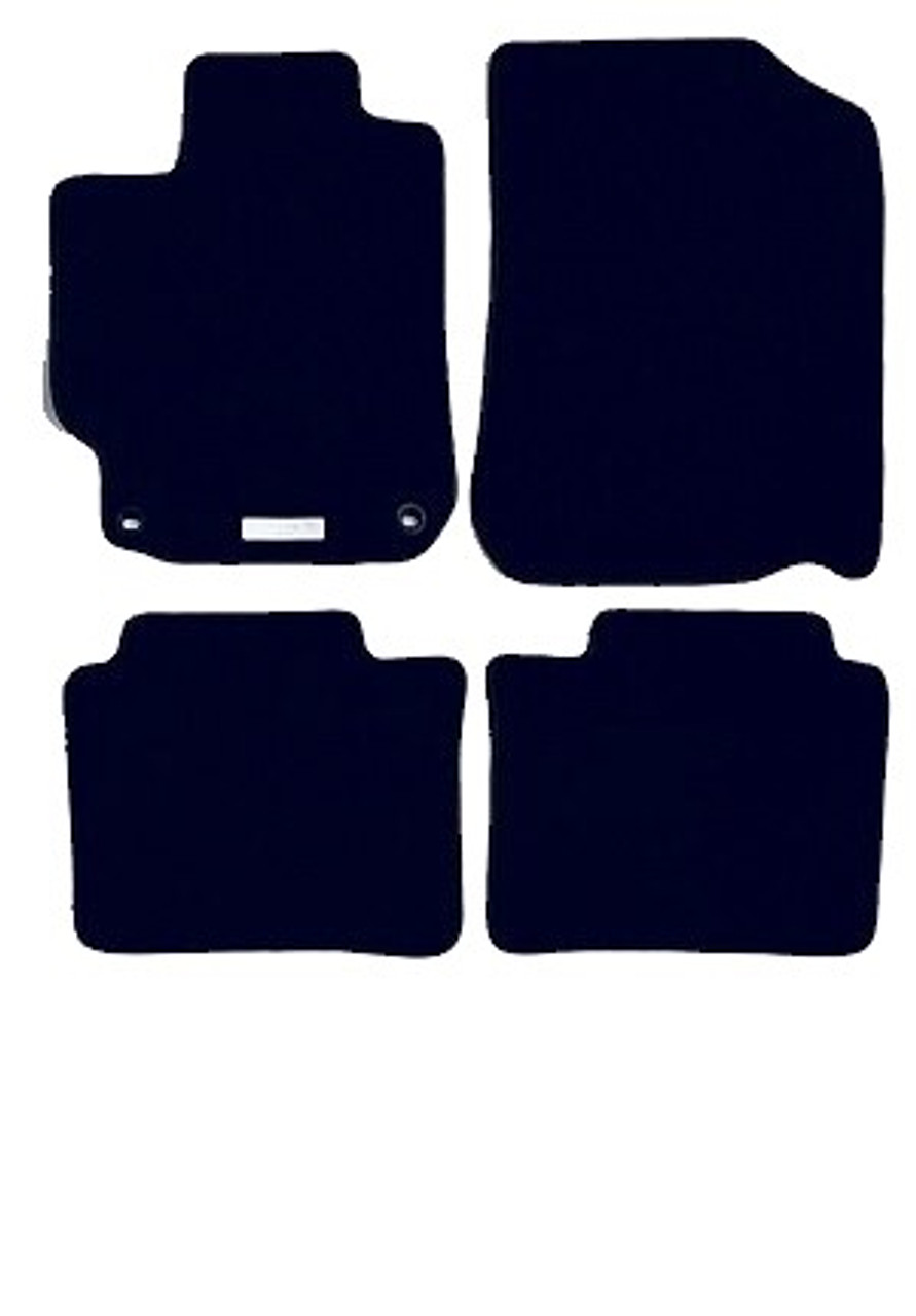 Custom Fit for 2012 through 2017 Toyota Camry, 4-piece Carpeted Floor Mat Set, Black
