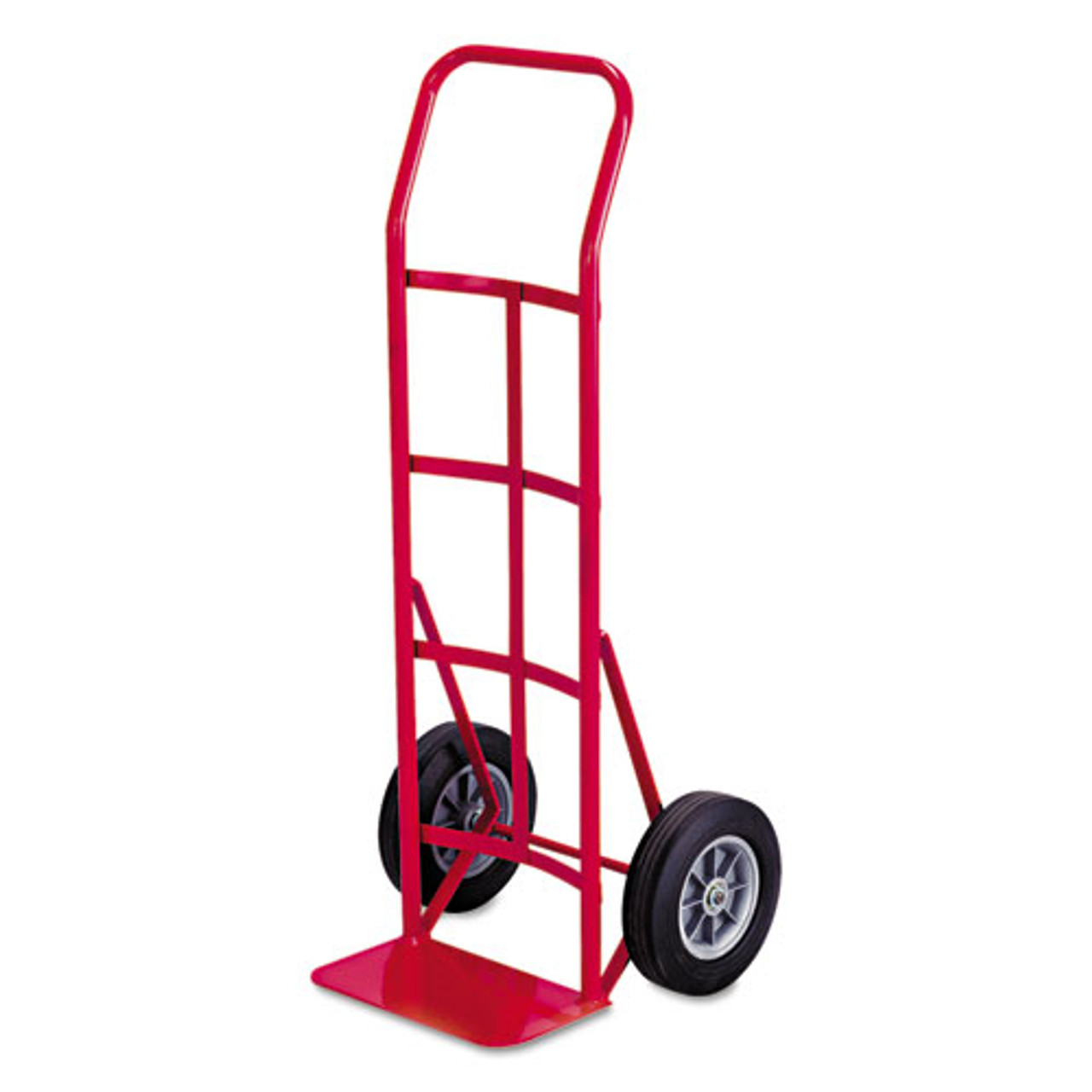 Two-Wheel Steel Hand Truck, 500 lb Capacity, 18 x 44, Red