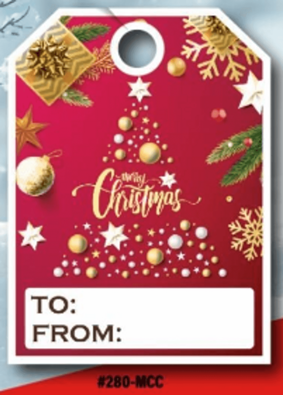 Merry Christmas Hang Tag  50 per pack