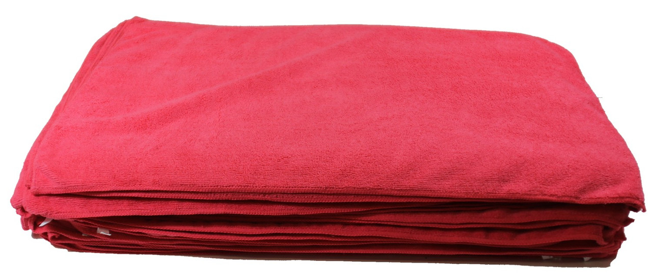 Deluxe Detailing Towel Value Pack - 15" x 25" Red - 1 Each