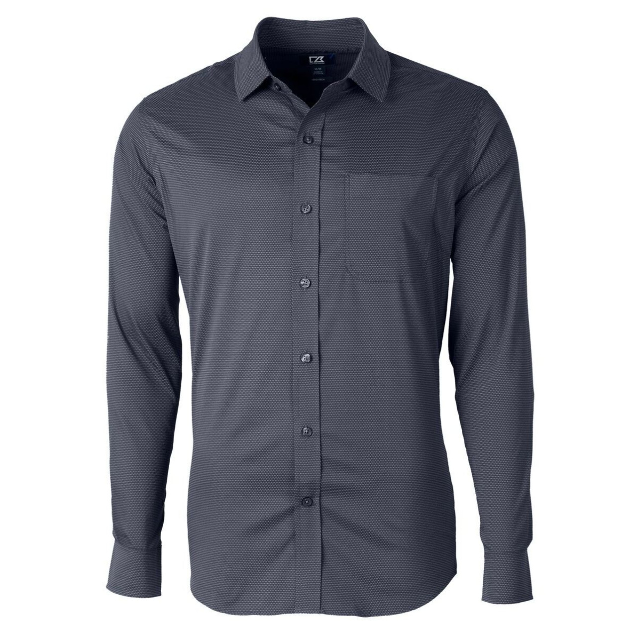 Cutter & Buck Mens Versatech Geo Dobby Shirt