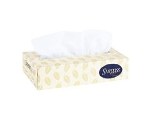 Facial Tissue, Surpass, White, 100/Box, 12 Box/Ct