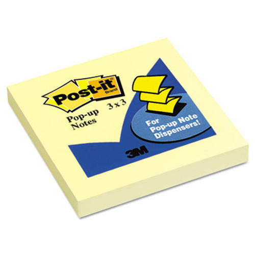 Original Canary Yellow Pop-Up Refill, 3 x 3, 12 Pads/Pack