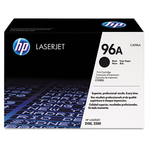 HP 96A, (C4096A) Black Original LaserJet Toner Cartridge