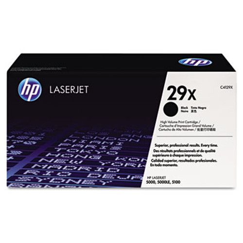 HP 29X, (C4129X) High Yield Black Original LaserJet Toner Cartridge