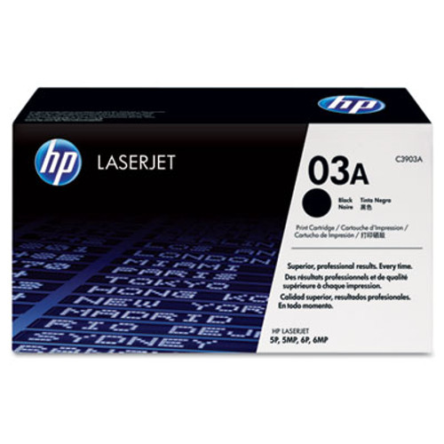 HP 03A, (C3903A) Black Original LaserJet Toner Cartridge