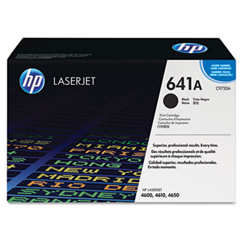 HP 641A, (C9720A) Black Original LaserJet Toner Cartridge
